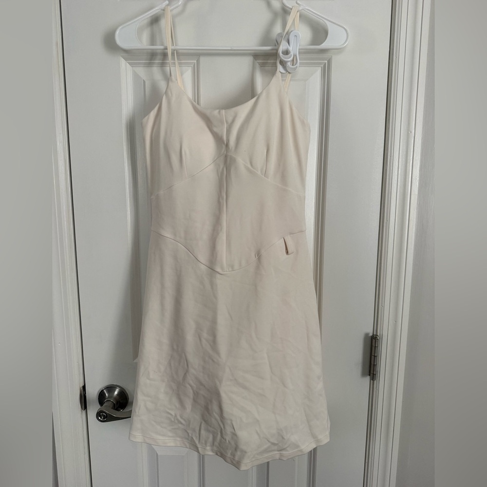 Girlfriend Collective Cream Athletic Dress with Shorts NWT Size S
